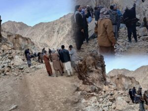رانش کوه شاهراه غور – هرات را مسدود کرد